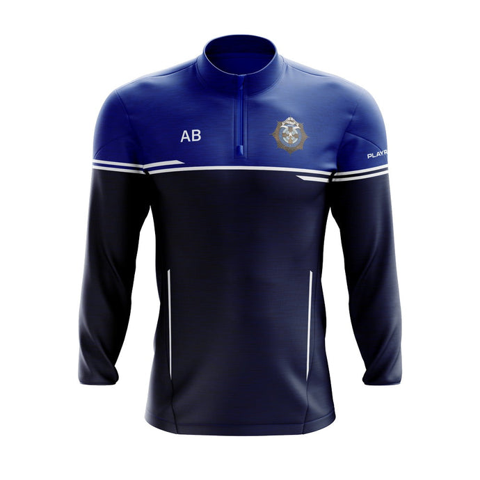 St Josephs SS Drogheda Students Midlayer (1/4 Zip) Courage (Navy/Blue/White) - Adults