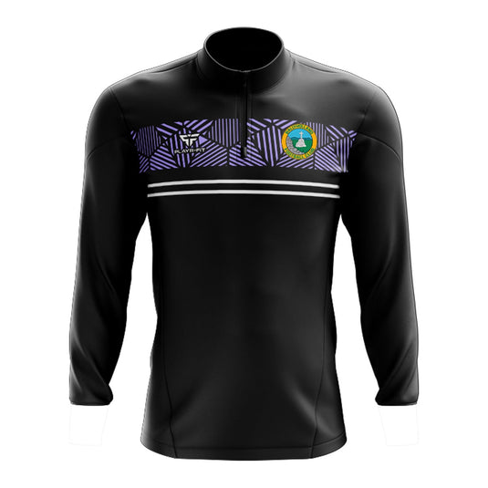 Ballyholland FC Midlayer (1/4 Zip) Optimum (Black/Purple/White) - Adults