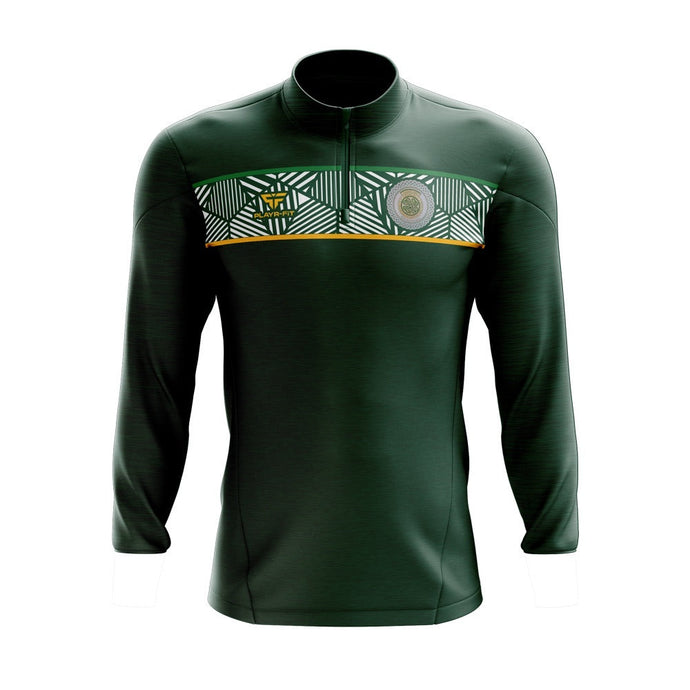 Lurgan No1 Celtic Supporters Club Midlayer (1/4 Zip) Optimum (Bottle) - Adults