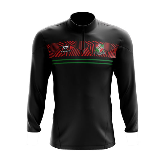 St Josephs Boys High School Newry Staff Midlayer (1/4 Zip) Optimum (Black/Red/Green) - Kids