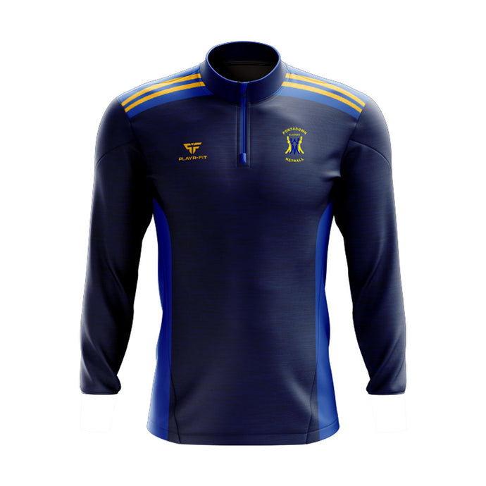 Portadown Netball Midlayer (1/4 Zip) Endure (Navy/Blue) - Kids