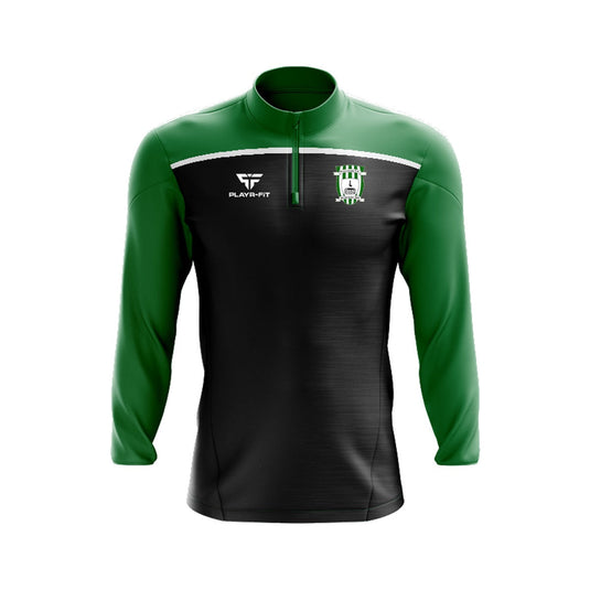 Killylough FC Midlayer (1/4 Zip) Spirit (Black/Green) - Adults