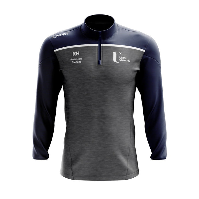 UU Paramedic Student Midlayer (1/4 Zip) Spirit (Grey/Navy) - Kids