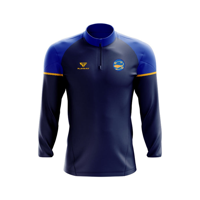 St Peters PS Cloughreagh Students Midlayer (1/4 Zip) Stellar (Navy/Blue/YellowGold) - Adults