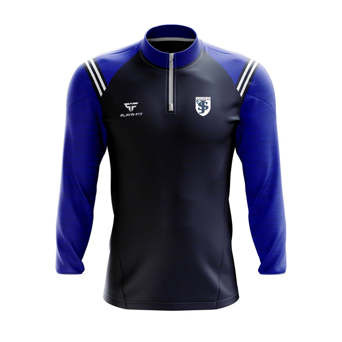 St Josephs PS Madden Students Midlayer (1/4 Zip) Vigour (Navy/Blue/White) - Kids