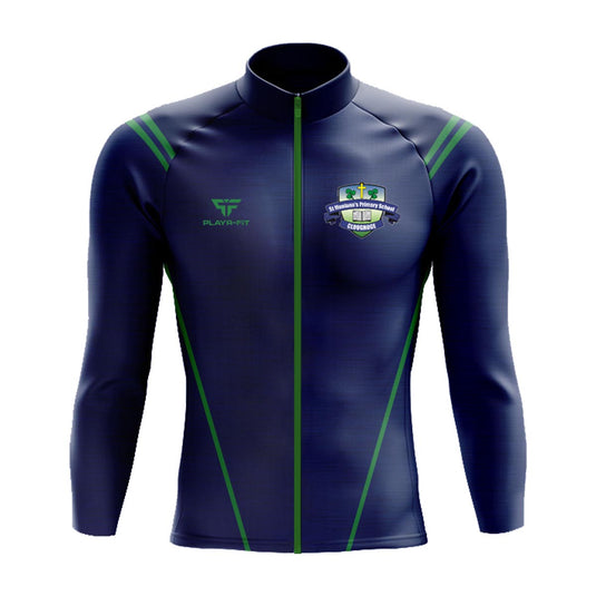 St Moninnas PS Cloughoge Staff Midlayer (Full Zip) Vigour (Navy/Green) - Adults