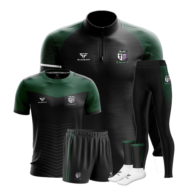 St Colmcilles HS Crossgar Students PE Pack 2 (Midlayer, Jersey, High Waist Leggings, Shorts, Mid Socks) - Adults