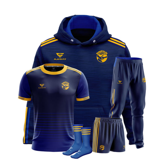 Bunscoil An Iúir Newry Students Pack 5 (Hoodie, Jersey, Skinny Pants, Shorts, Mid Socks) - Adults