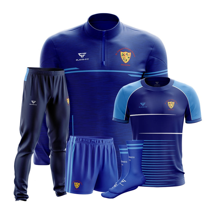 St Colmans PS Annaclone Students Pack 1 (Midlayer, Jersey, Skinny Pants, Shorts, Mid Socks) - Kids
