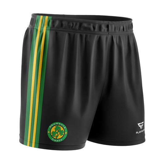 Shamrock Gaels Armagh Training/Playing Shorts (Black/Green/YellowGold) - Kids