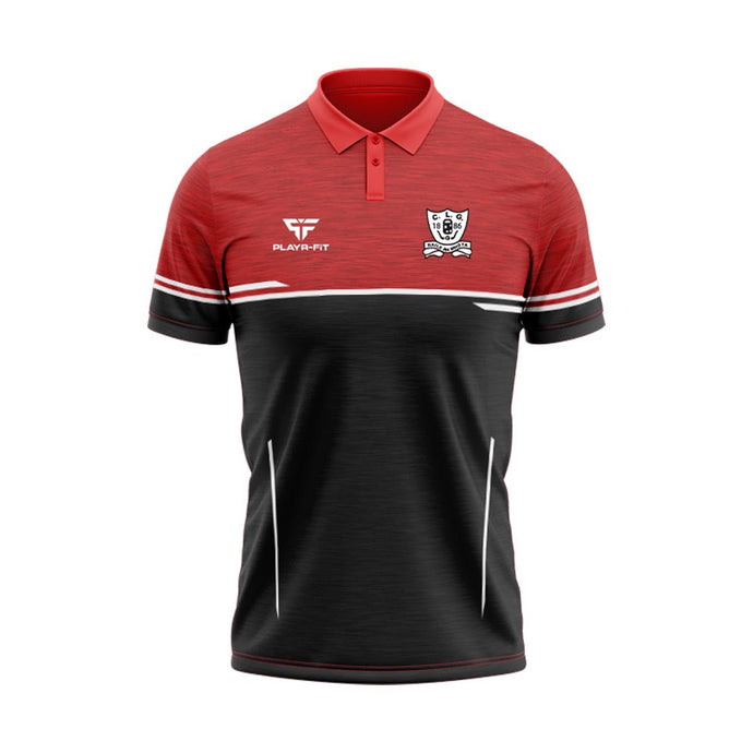 Ballymote GAC Polo Courage Black/Red/White - Adults