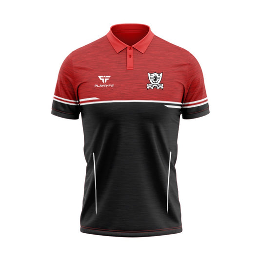Ballymote GAC Polo Courage Black/Red/White - Adults