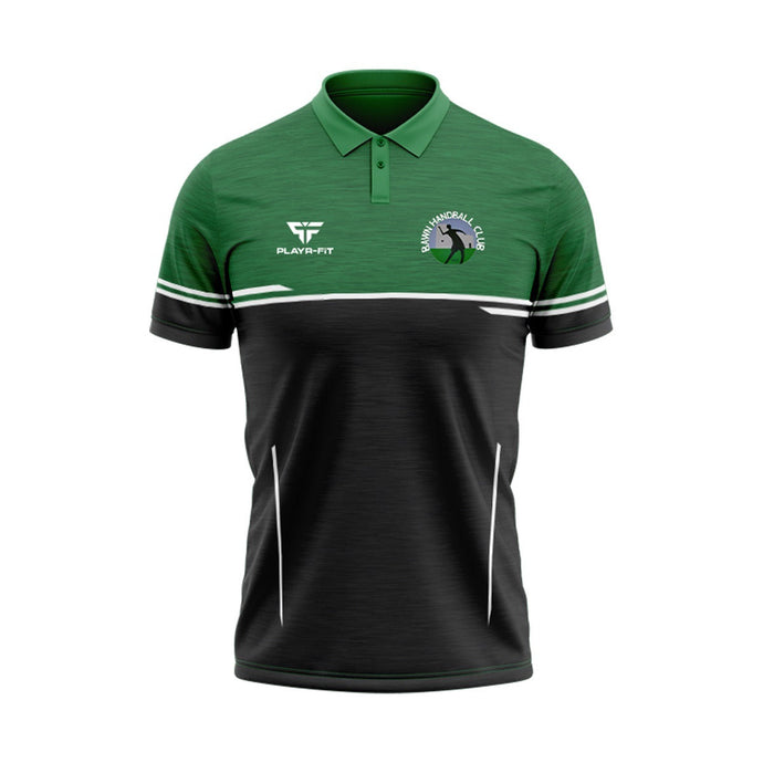 Bawn Handball Club Polo Courage (Black/Green/White) - Adults