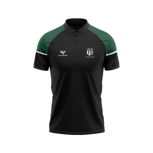 St Colmcilles HS Crossgar Staff Polo Stellar (Black/Bottle/White) - Adults