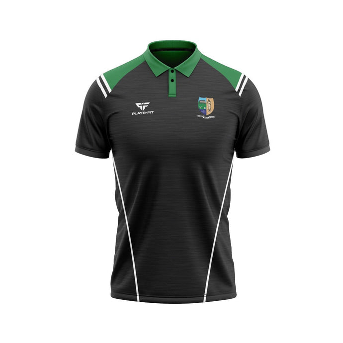 St Molaise Gaels Mens Club Gear Polo Vigour (Black/Green) - Kids