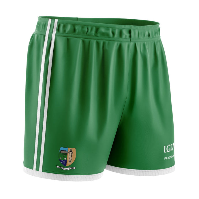 St Molaise Gaels Ladies Club Gear Training/Playing Shorts (Green) - Kids