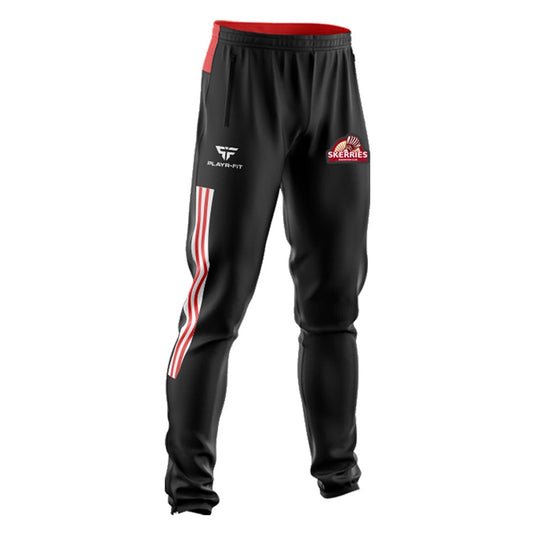 Skerries Badminton Club Skinny Pants Optimum (Black/Red/White) - Adults