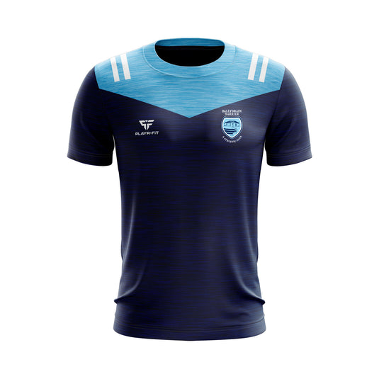 Ballydrain Harriers T-Shirt Tenacity Navy/Sky - Kids