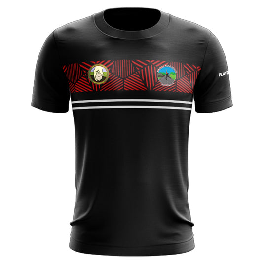 Madden Road Bowls T-Shirt Optimum (Black/Red/White) - Adults