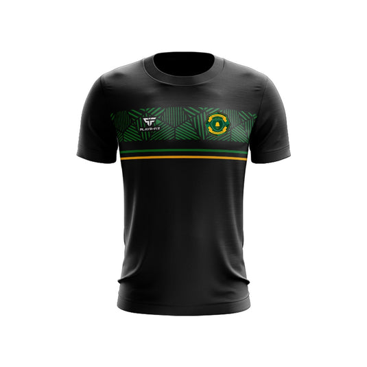 St Patricks PS Aghacommon Staff T-Shirt Optimum (Black/Green/YellowGold) - Kids