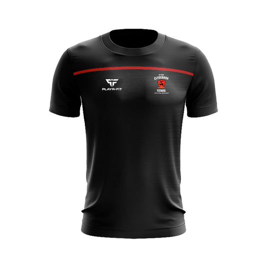 Clydebank Titans RFC T-Shirt Spirit Black/Red - Kids