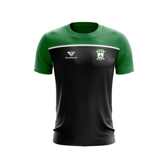 Killylough FC T-Shirt Spirit (Black/Green) - Kids