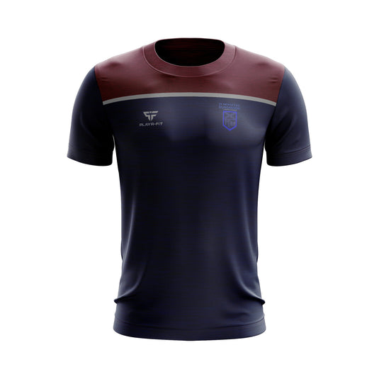 St Patricks PS Dungannon Staff T-Shirt Spirit (Navy/Maroon/Grey) - Adults
