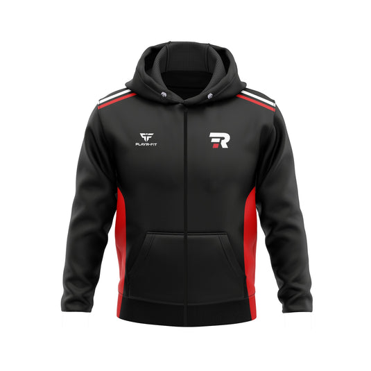 Reform Powerlifting Hoodie Full-zip Black-Red - (Reform) Adults