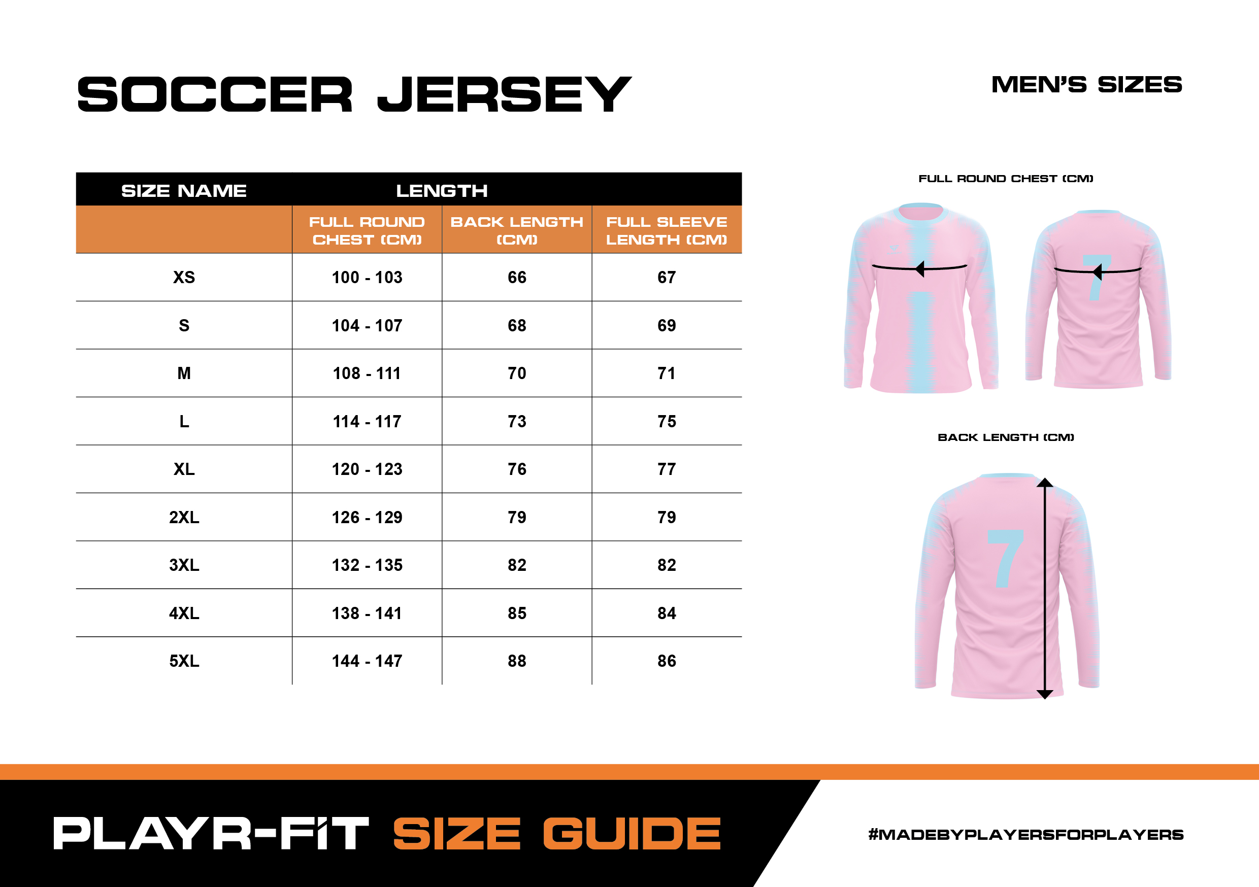 size-guides-playr-fit-teamwear-sportswear-specialists-ireland-uk