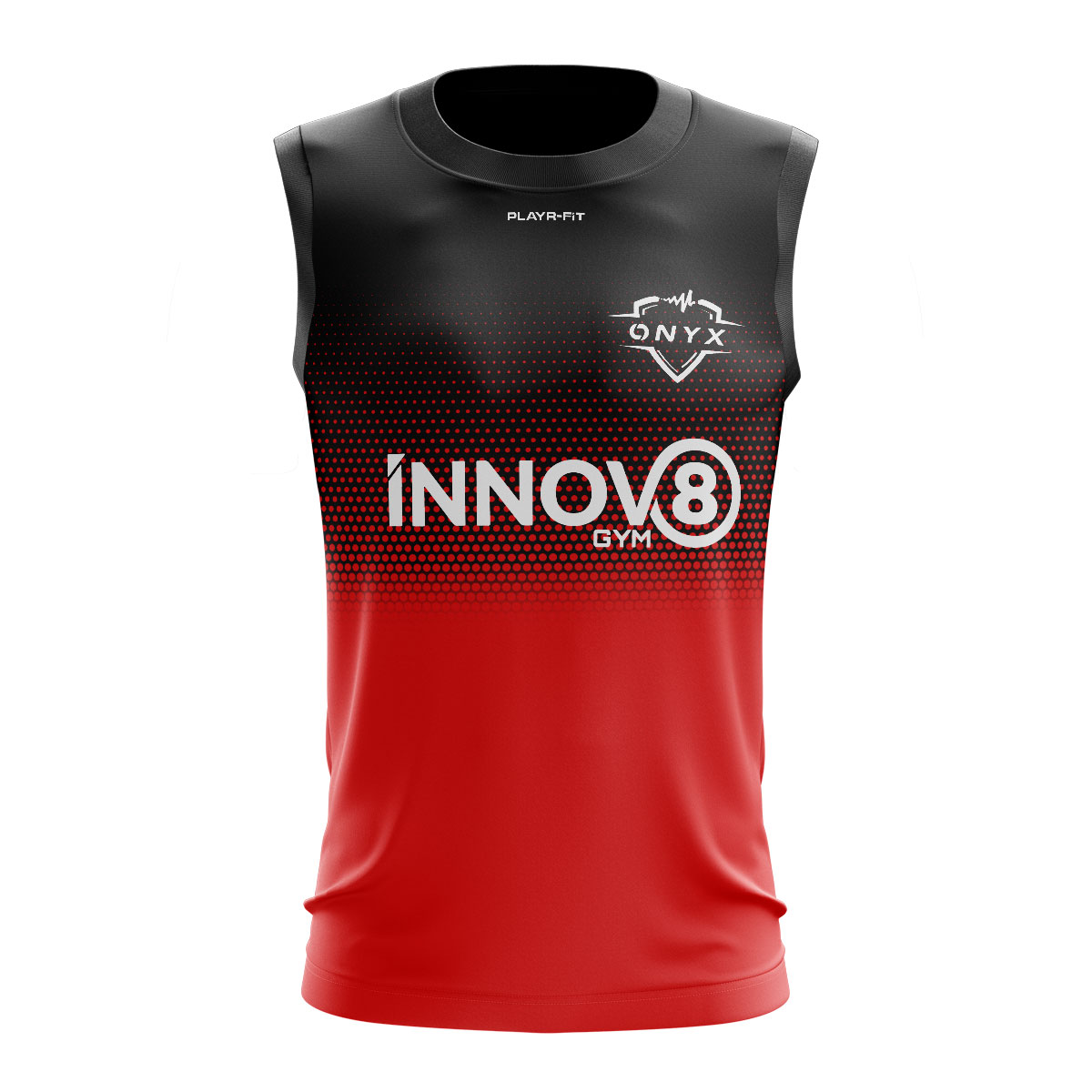 Innov8 Gym Women’s Vest - Red/Black - PLAYR-FIT - Ireland & UK